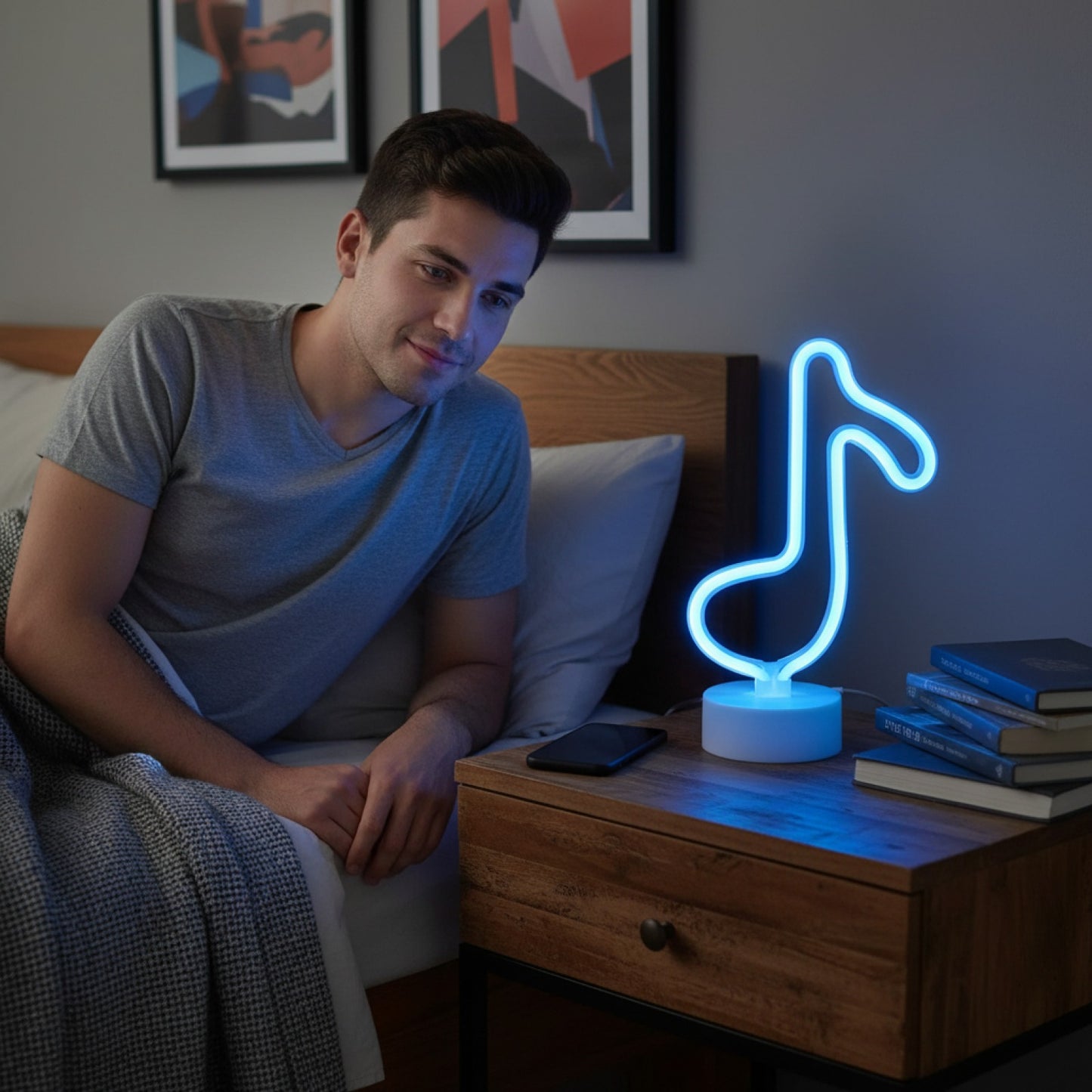 Veilleuse Néon LED USB/Batterie pour Décoration de Chambre, Fête, Mariage - Idée Cadeau Saint-Valentin & Fête des Mères