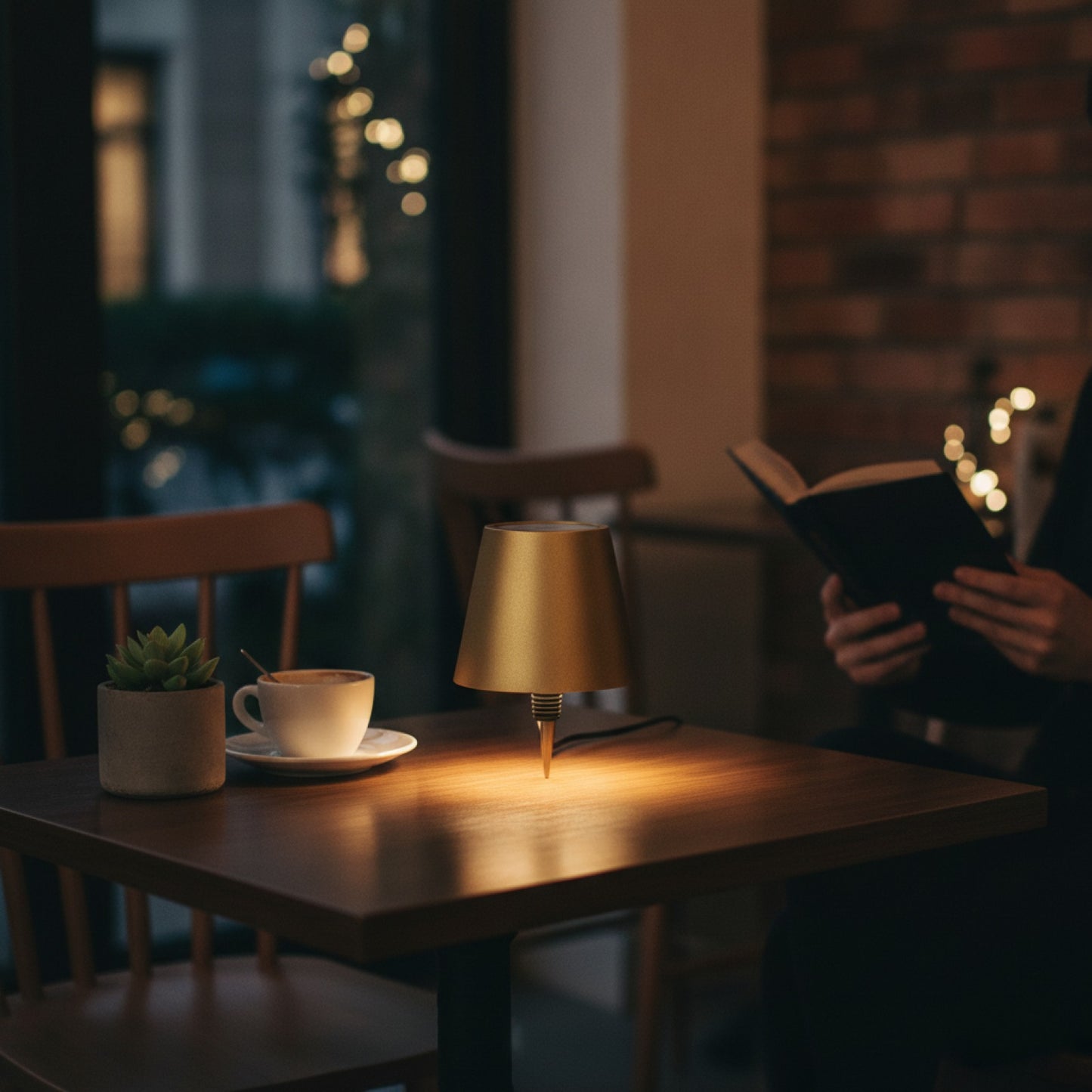 Veilleuse LED Rechargeable AITHEA, Lampe de Table Tactile sans Fil pour Bar, Restaurant, Décoration