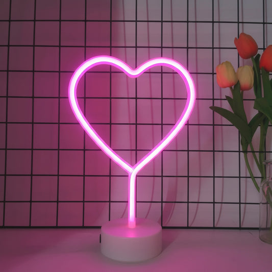 Veilleuse Néon LED - Décoration Lumineuse pour Fête, Anniversaire, Saint-Valentin