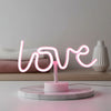 Veilleuse Néon LED "Love" USB/Batterie pour Décoration de Chambre, Fête, Mariage - Idée Cadeau Saint-Valentin