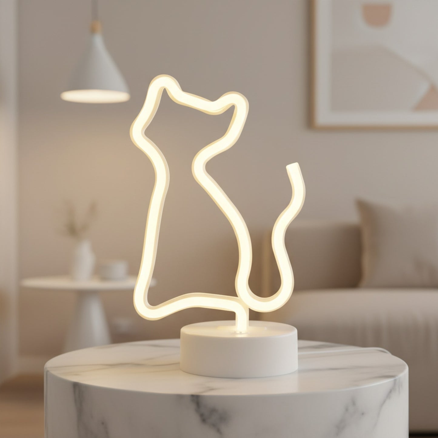 Veilleuse Néon LED USB/Batterie pour Décoration de Chambre, Fête, Mariage - Idée Cadeau Saint-Valentin & Fête des Mères