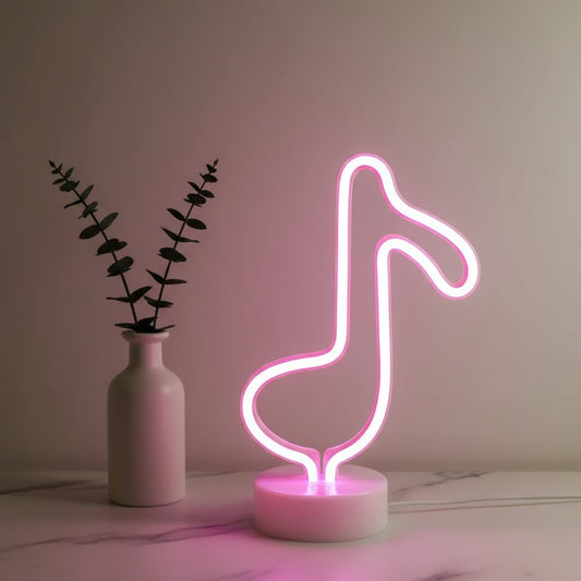 Veilleuse Néon LED USB/Batterie - Décoration Lumineuse pour Fête, Anniversaire, Mariage
