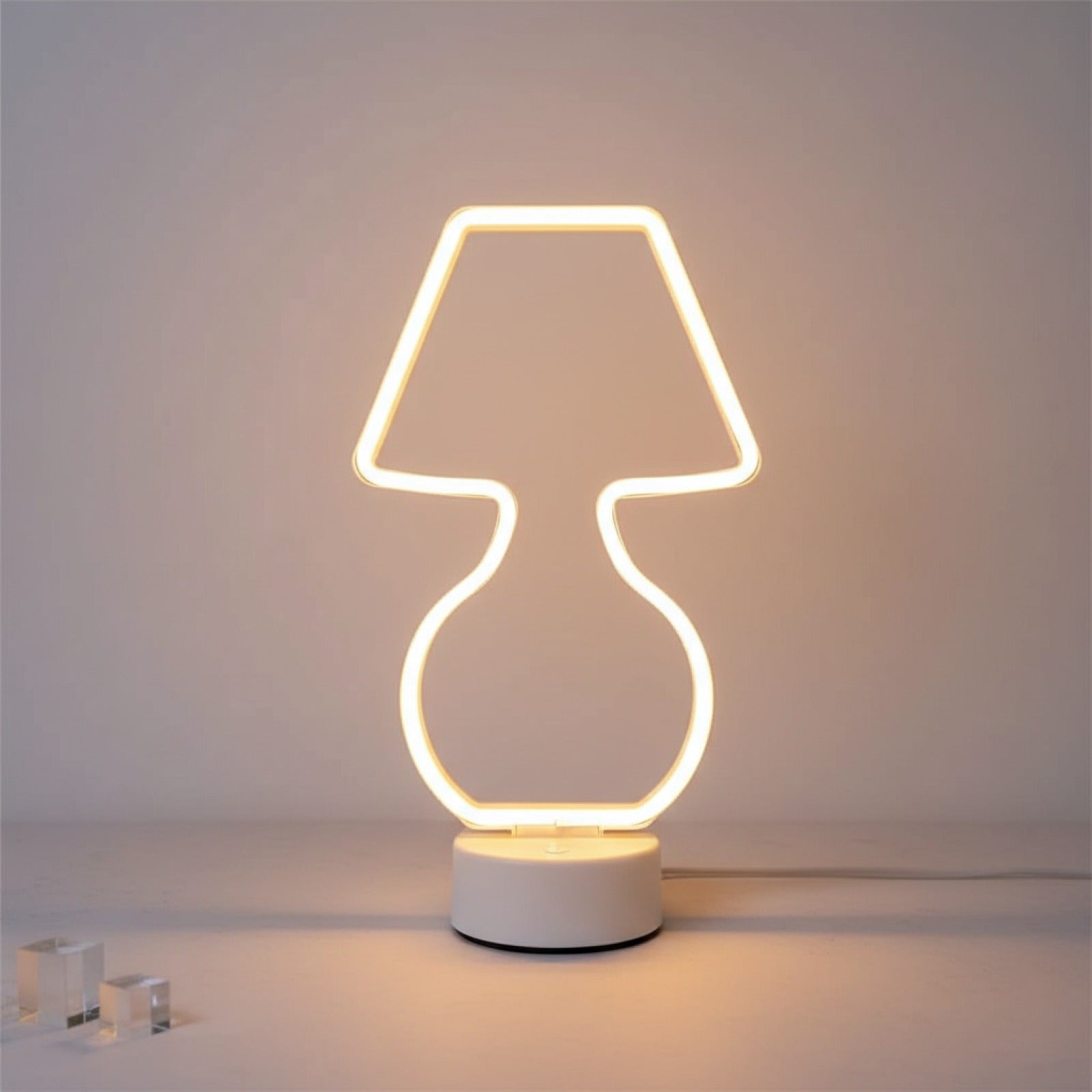Veilleuse Néon LED USB/Piles - Décoration Festive et Cadeau Idéal