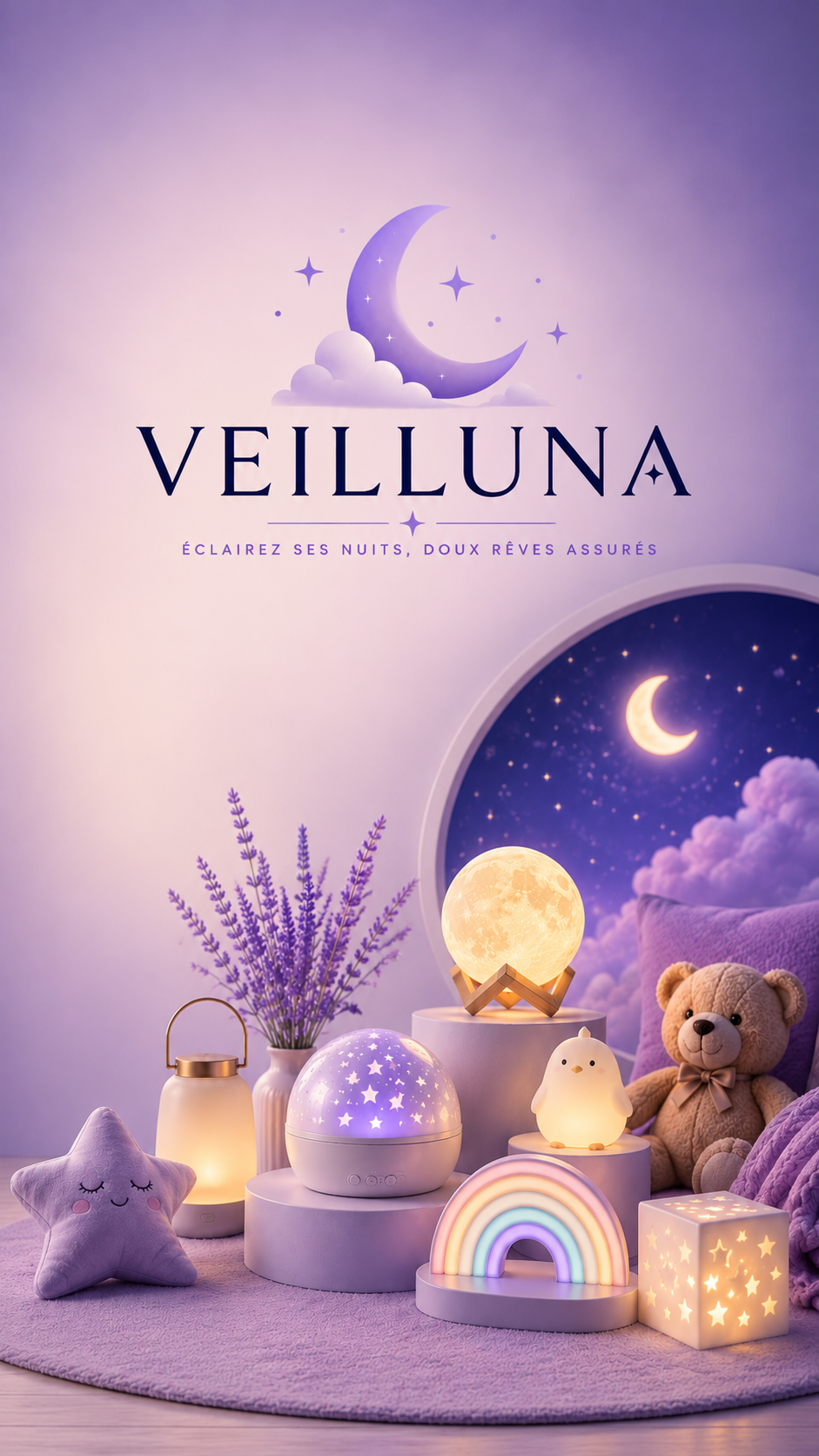 ➥<em><strong>Des veilleuses pour chaque moment de vie.</strong></em>