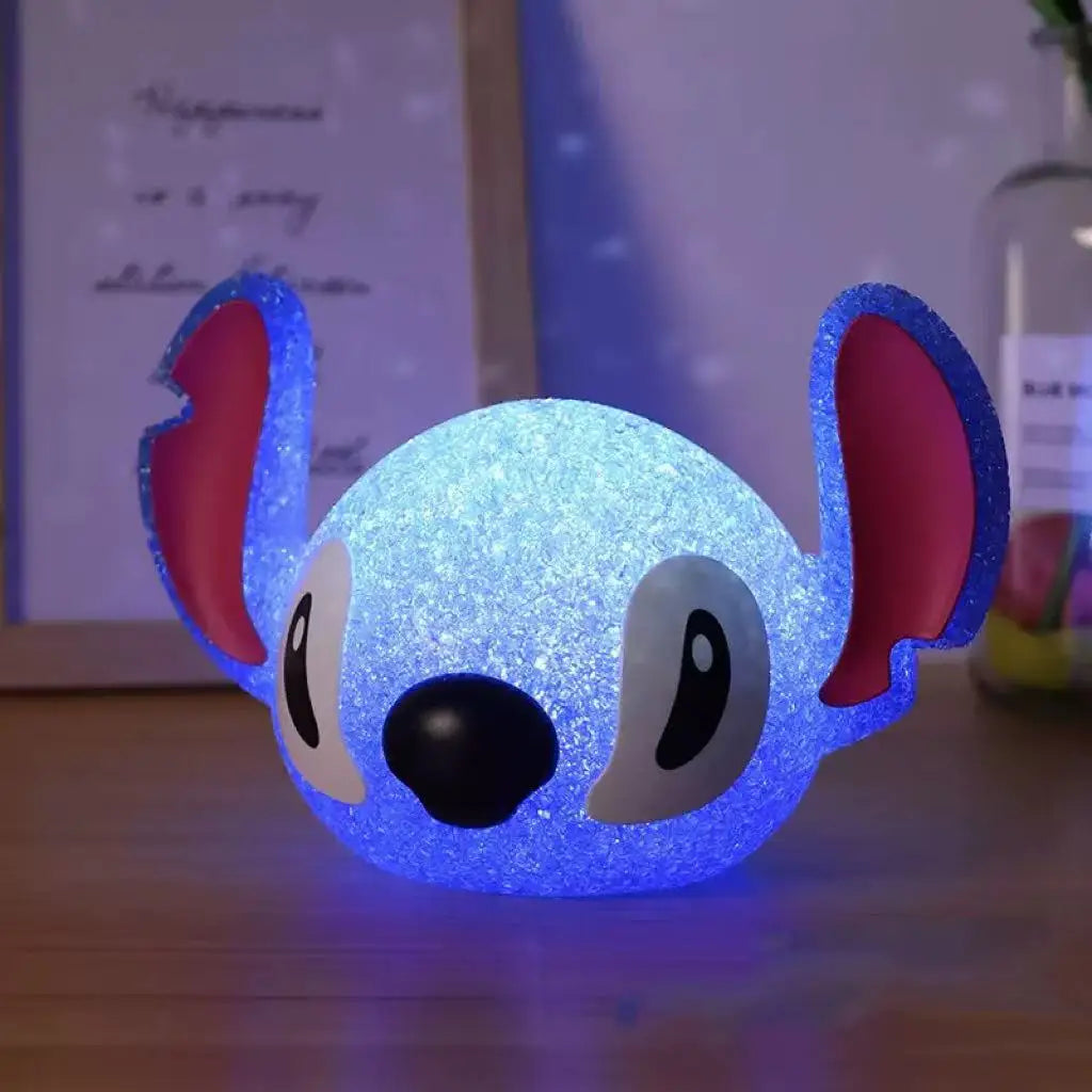 Veilleuse Lilo & Stitch 3D Projection Cartoon - Lampe de Chevet Créative pour Enfants