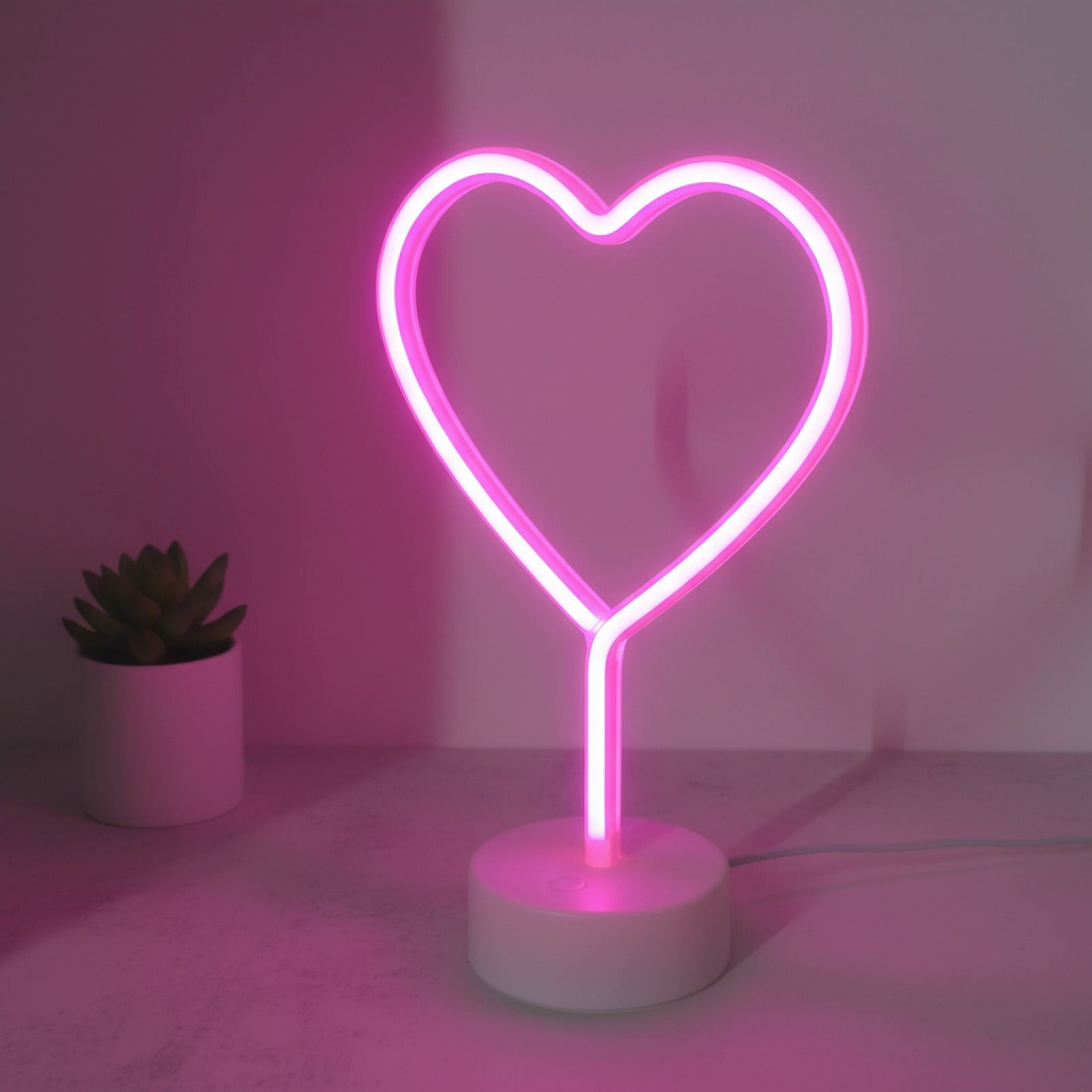 Veilleuse Néon LED - Décoration Lumineuse pour Fête, Anniversaire, Saint-Valentin