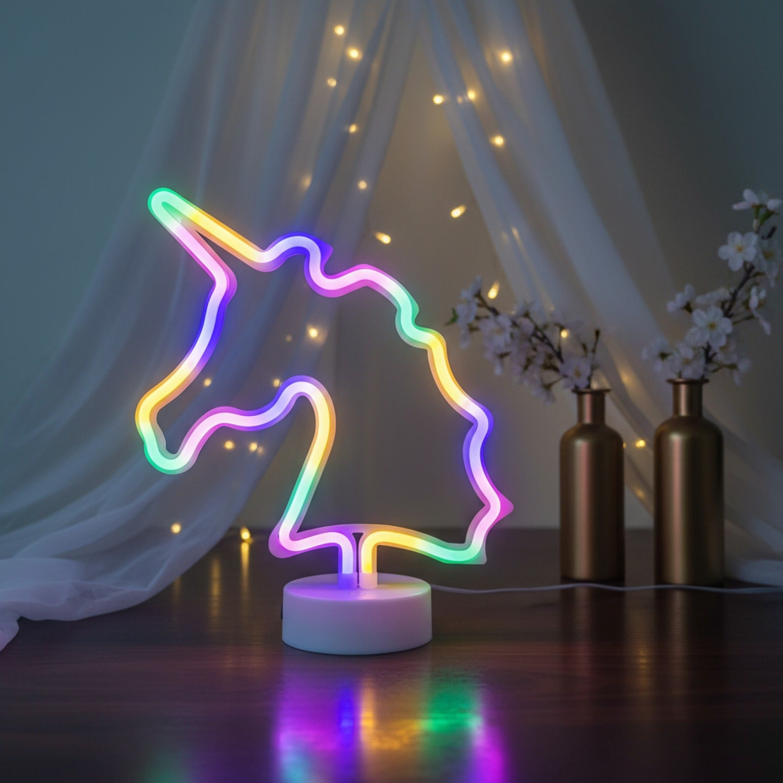 Veilleuse Néon USB/Batterie pour Chambre, Fête, Mariage - Cadeau Idéal Saint-Valentin & Fête des Mères