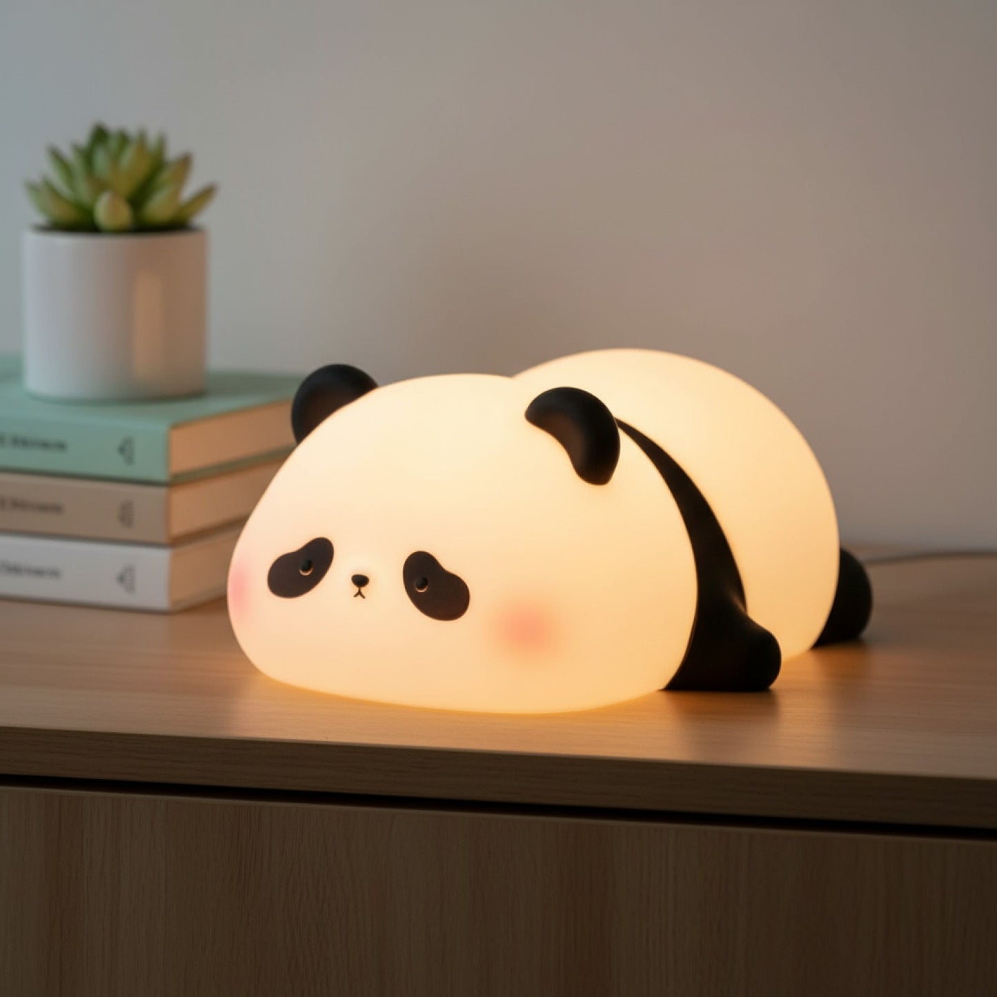 Veilleuse Panda LED Silicone Rechargeable USB - Lampe de Chevet Design Enfant