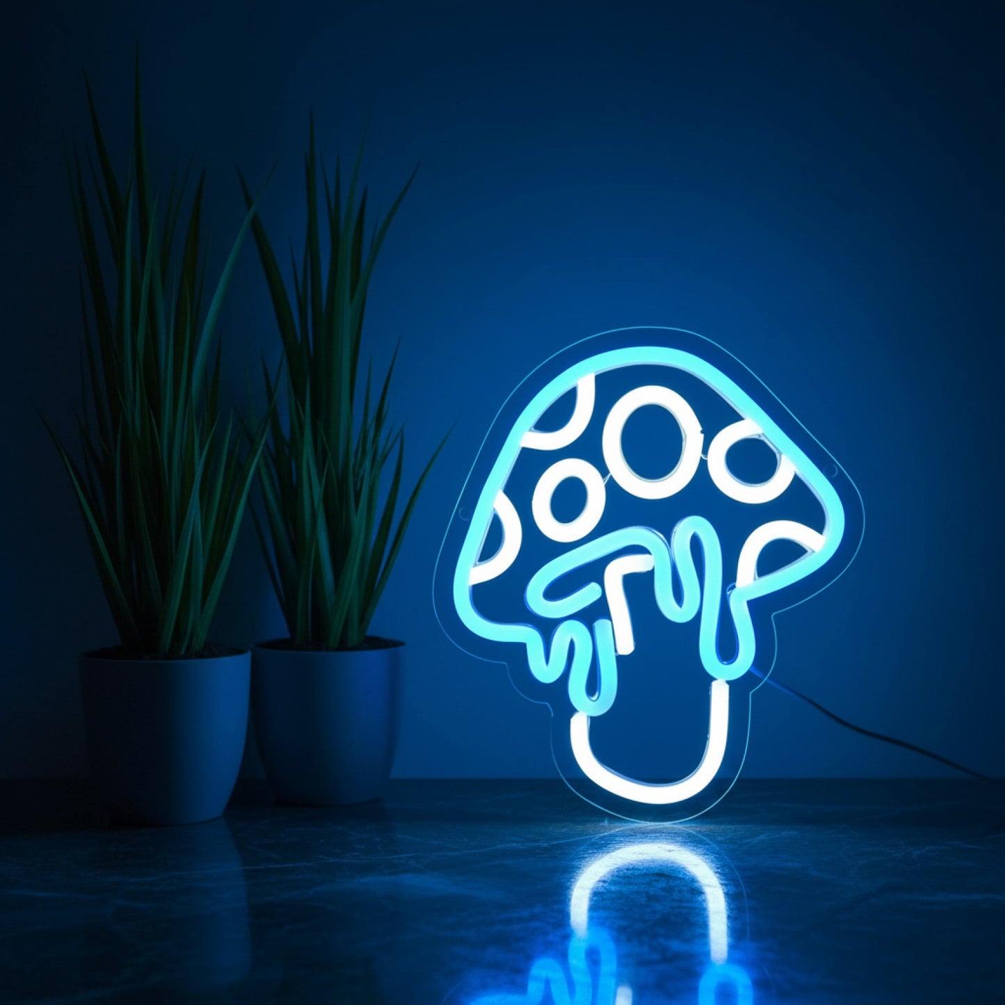 Veilleuse Néon Champignon LED - Décoration Murale 3D pour Chambre et Salle de Jeux