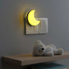 Veilleuse LED Lune Murale - Lampe de Nuit Bébé, Enfant & Adulte - Prise EU