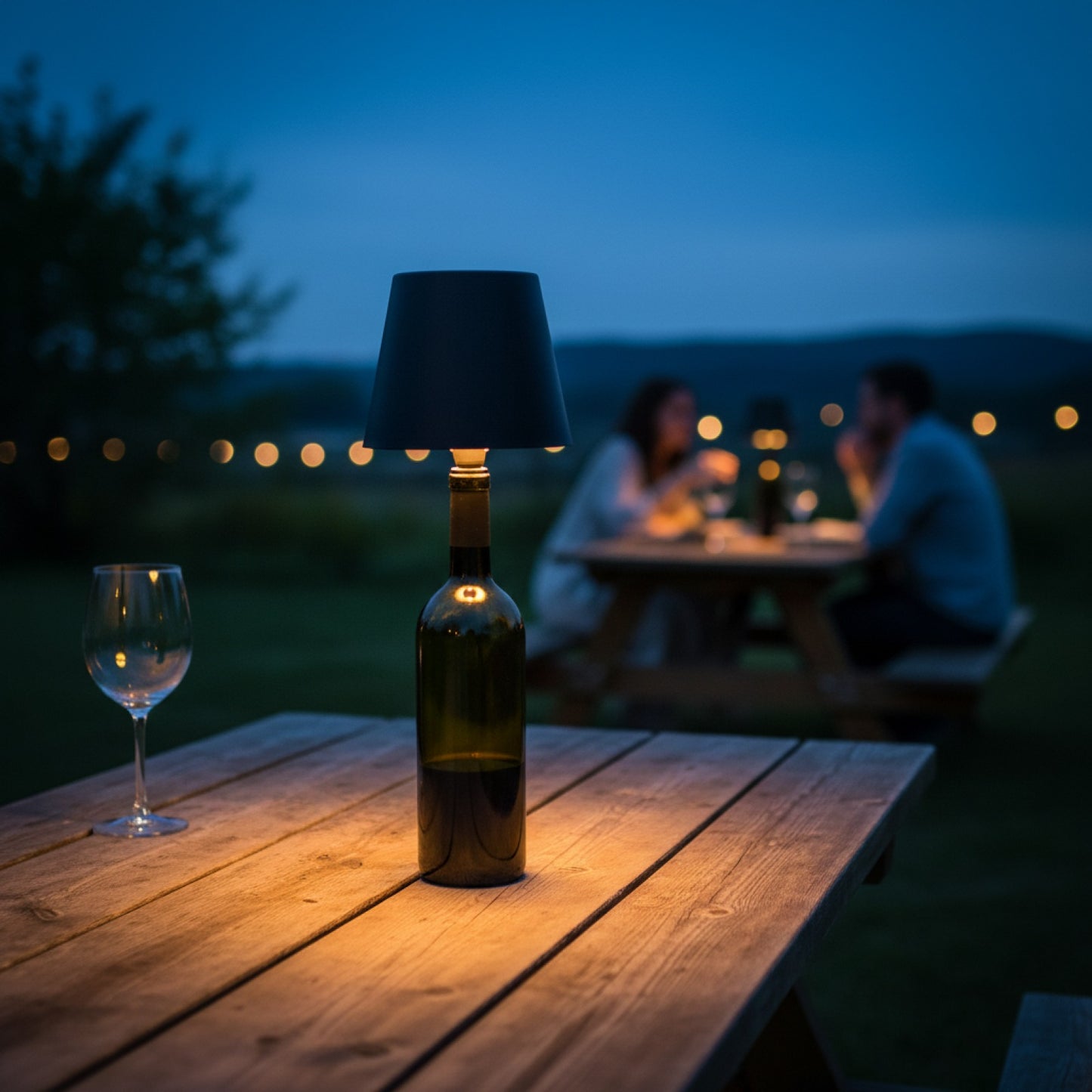 Veilleuse LED sans fil pour bouteille de vin - Contrôle tactile pour restaurants, bars, fêtes en extérieur