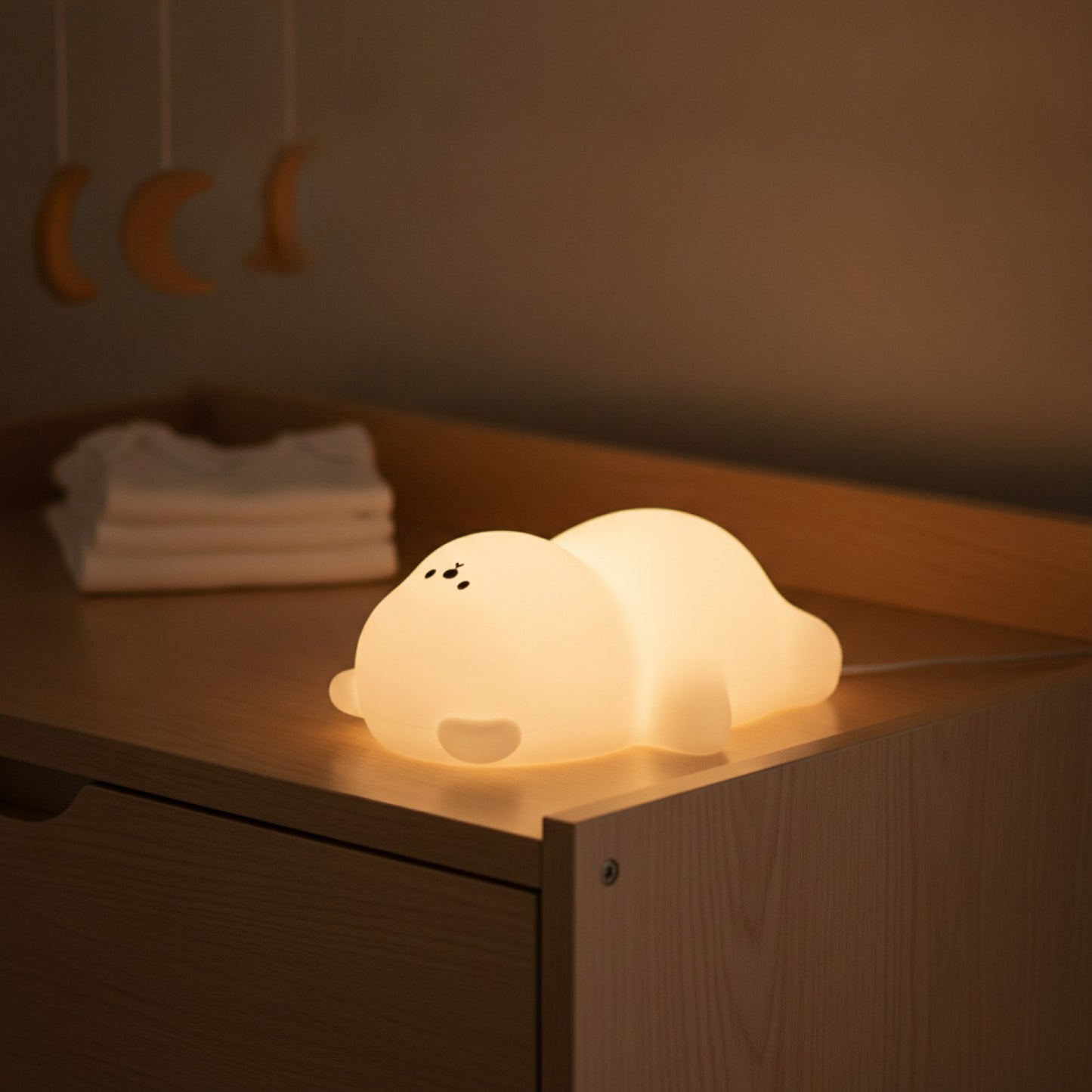 Veilleuse Silicone Enfant "Ours" - Lampe d'Ambiance Douce et Créative