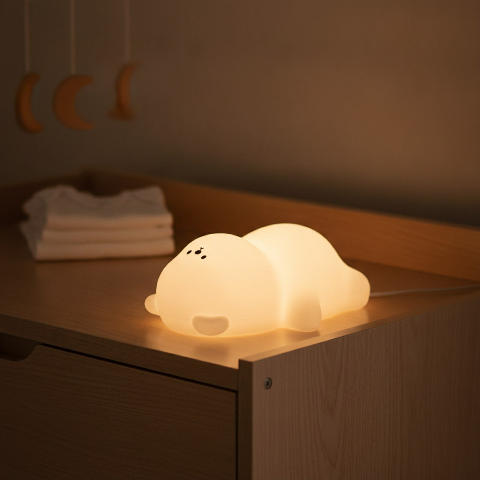 Veilleuse Silicone Enfant "Ours" - Lampe d'Ambiance Douce et Créative