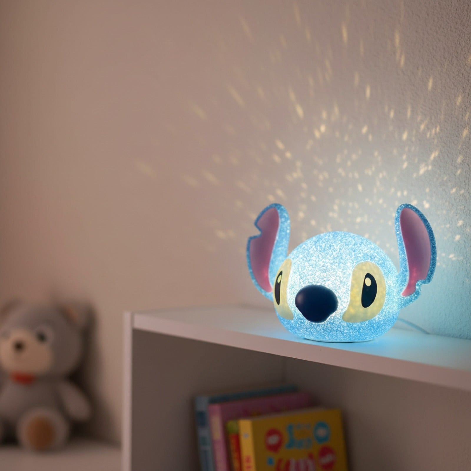 Veilleuse Lilo & Stitch 3D Projection Cartoon - Lampe de Chevet Créative pour Enfants