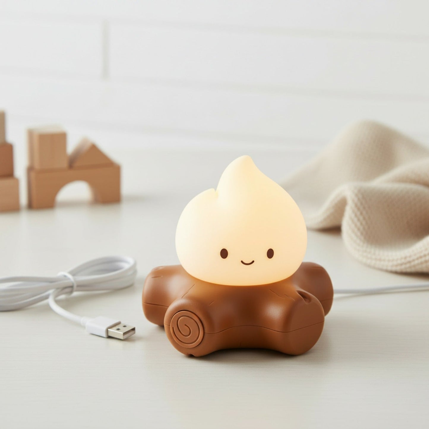 Veilleuse LED Ambiance Crépusculaire avec Bruit Blanc - Lampe de Bureau Créative pour Enfants, Cadeau Anniversaire Noël