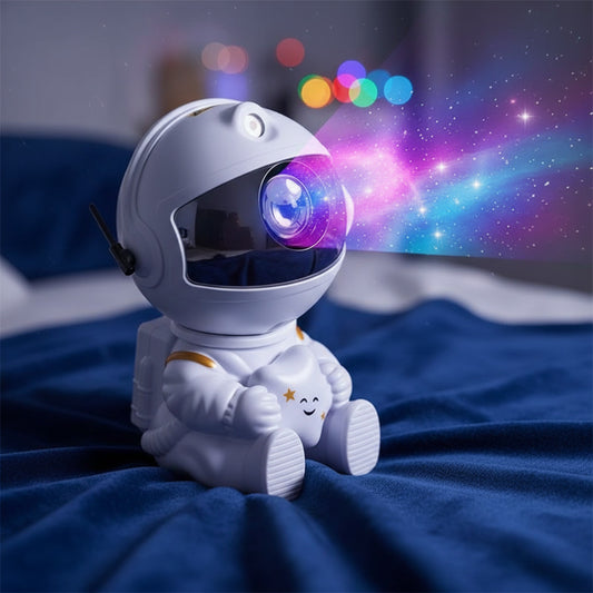 Veilleuse Astronaute Projecteur Galaxie LED pour Chambre d'Enfant - Lampe Étoiles & Nébulleuse avec Télécommande, Idée Cadeau