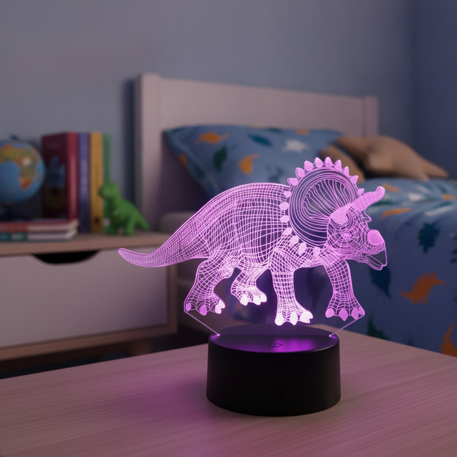 Veilleuse LED Dinosaure Spinosaurus 3D - Lampe de Chevet pour Enfant