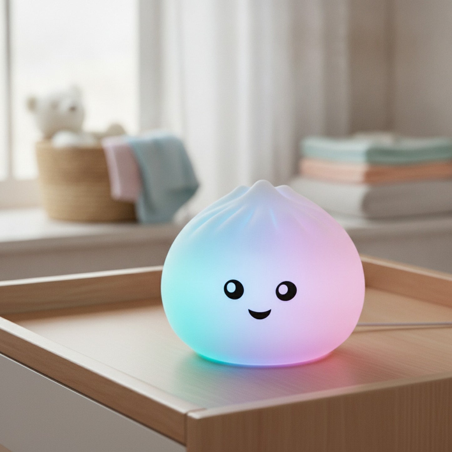 Veilleuse Animale Silicone Rechargeable - Lampe de Chevet Douce pour Chambre d'Enfant