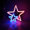 Veilleuse LED Néon "Fire Moon Star" pour Mur - Décoration Lumineuse Ambiance