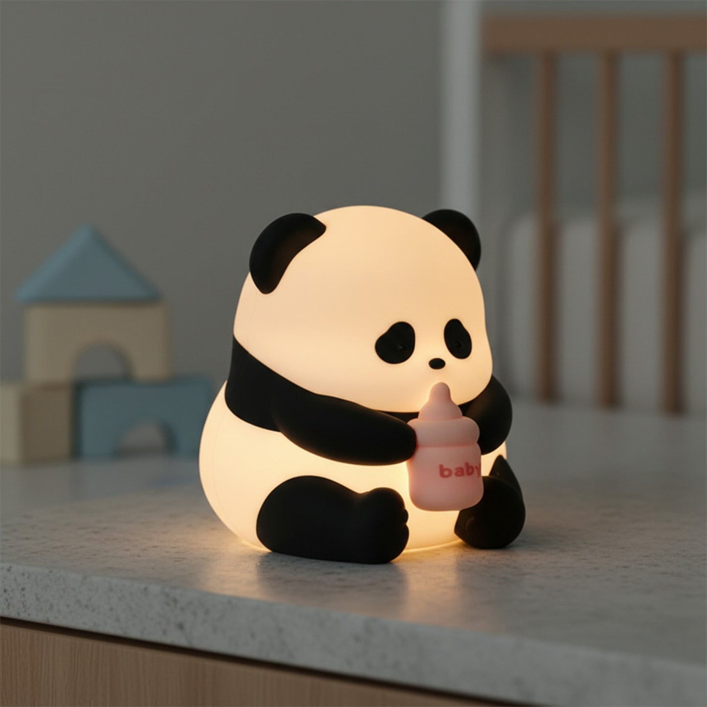 Veilleuse LED Panda Silicone Rechargeable - Décoration Kawaii & Cadeau Original