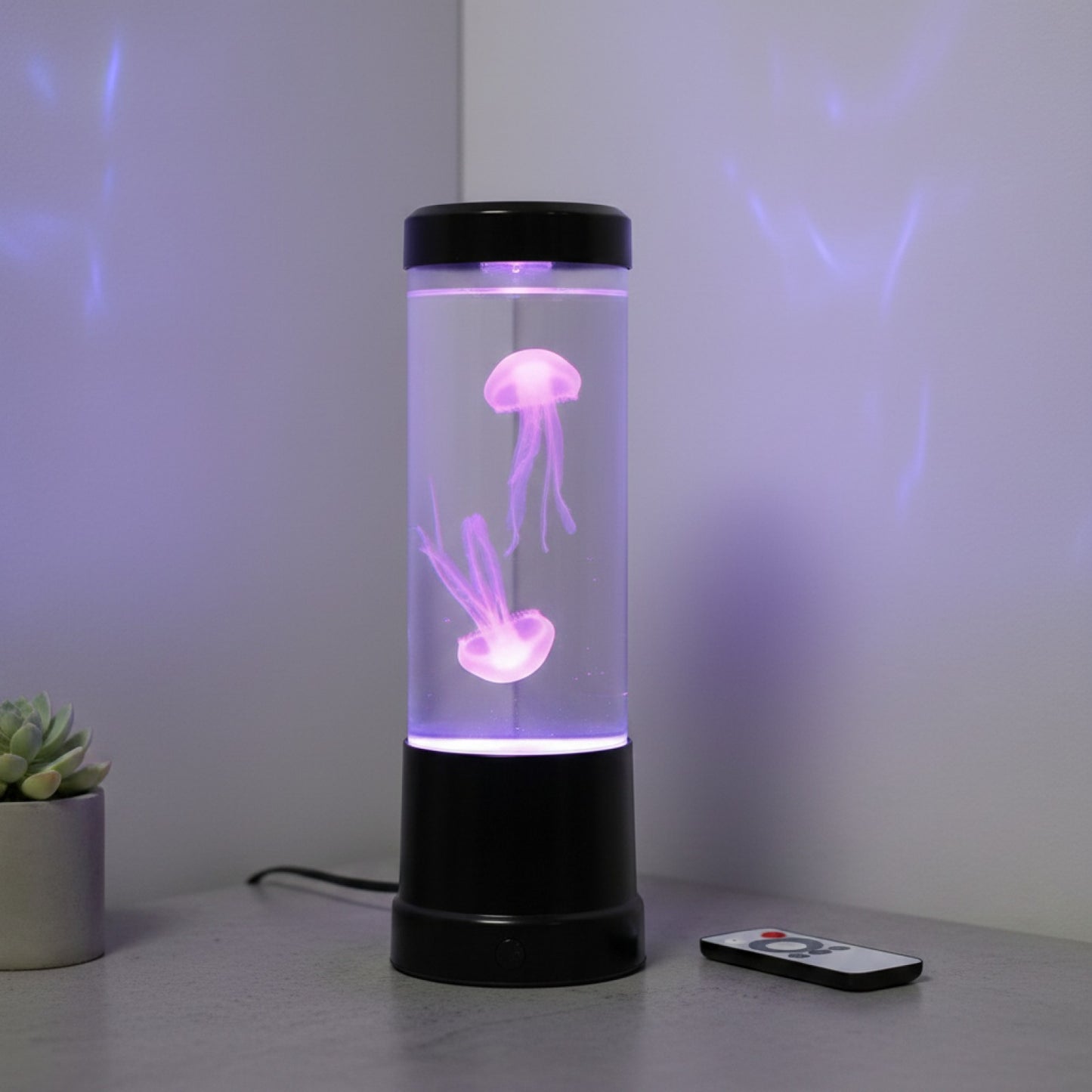 Veilleuse Lampe Méduse LED avec Télécommande - 8 Couleurs Changeantes pour Décoration d'Intérieur