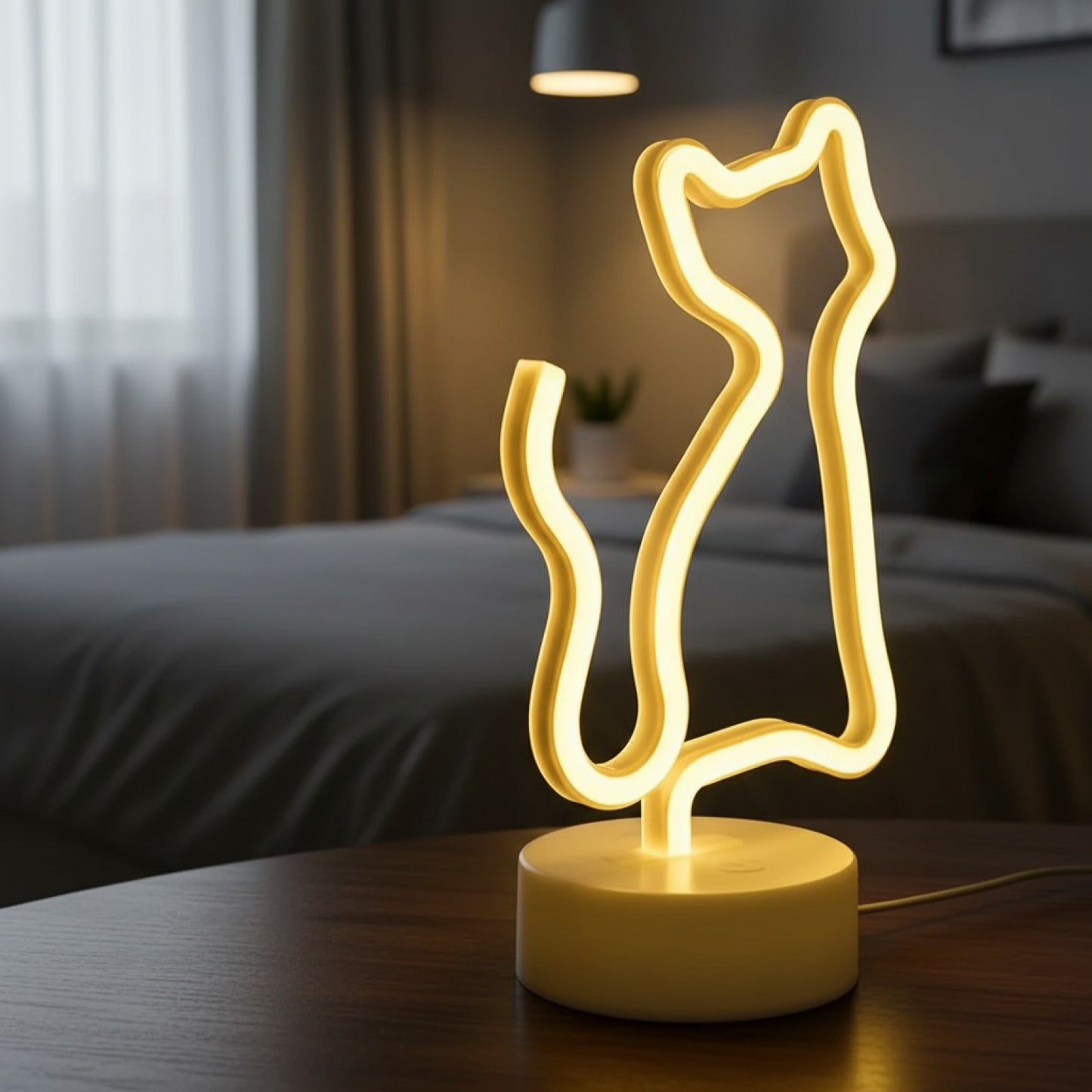Veilleuse Néon LED USB/Batterie pour Décoration de Chambre, Fête, Mariage - Idée Cadeau Saint-Valentin & Fête des Mères
