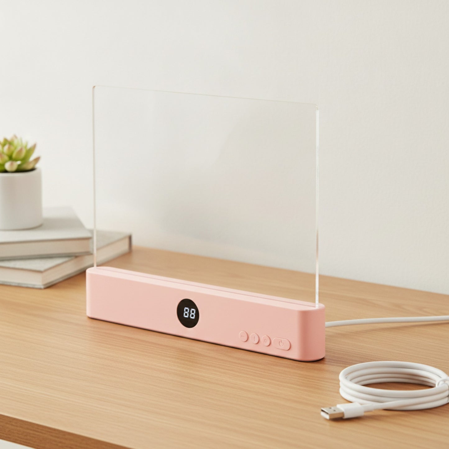 Veilleuse LED Plate Rechargeable USB - Lampe de Lecture avec Protection Oculaire