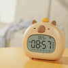 Veilleuse LED Réveil Enfant Capybara Mignon - Affichage Température & Rechargeable