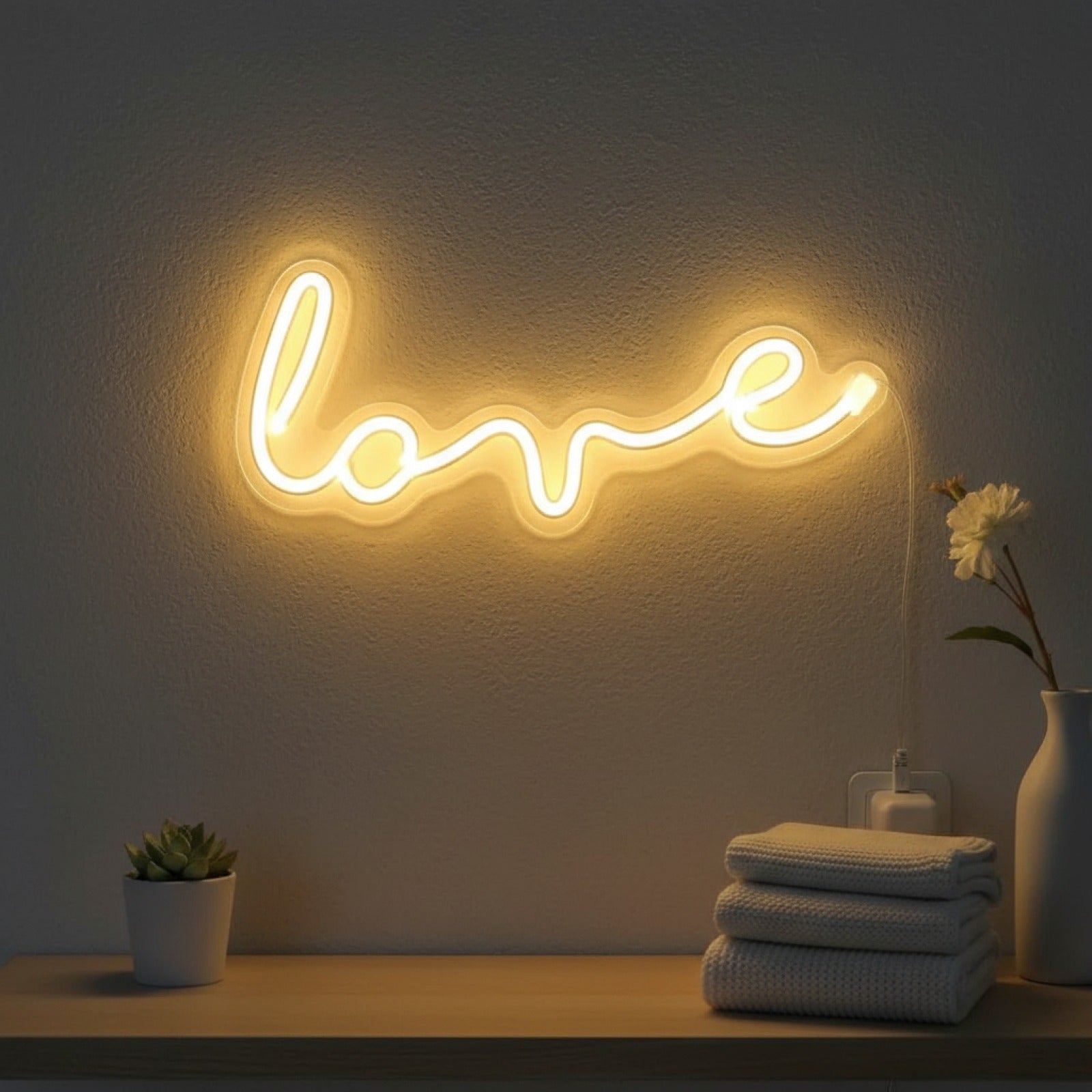 Veilleuse Néon LED Note de Musique - Décoration Murale pour Bar, Fête, Chambre - USB/Batterie