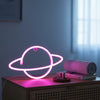 Veilleuse Décorative Cosy Planet Rose/Bleu - Ambiance Ludique & Cadeau Garçon - USB/Piles