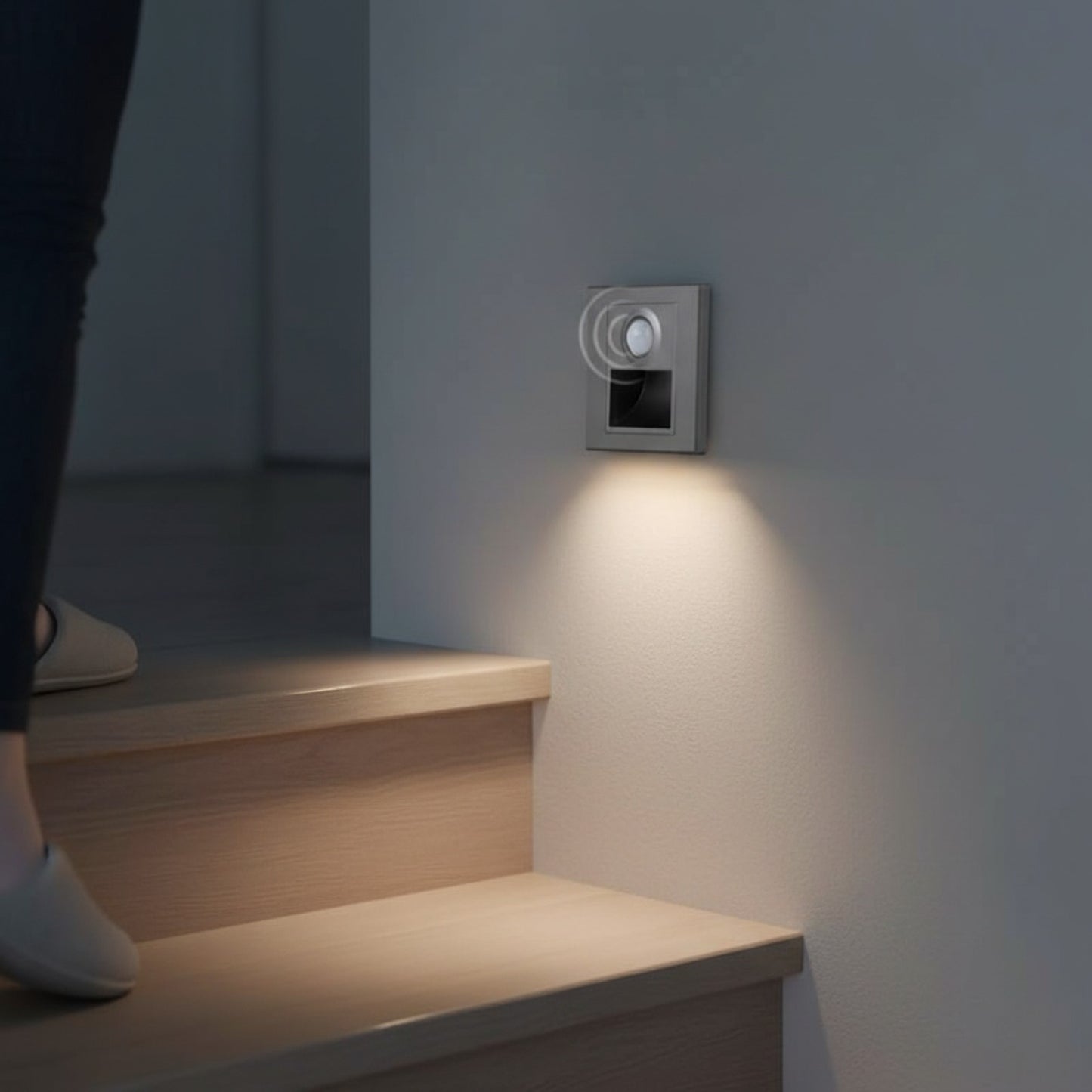 Veilleuse LED Murale avec Détecteur de Mouvement et Luminosité - 110V-240V