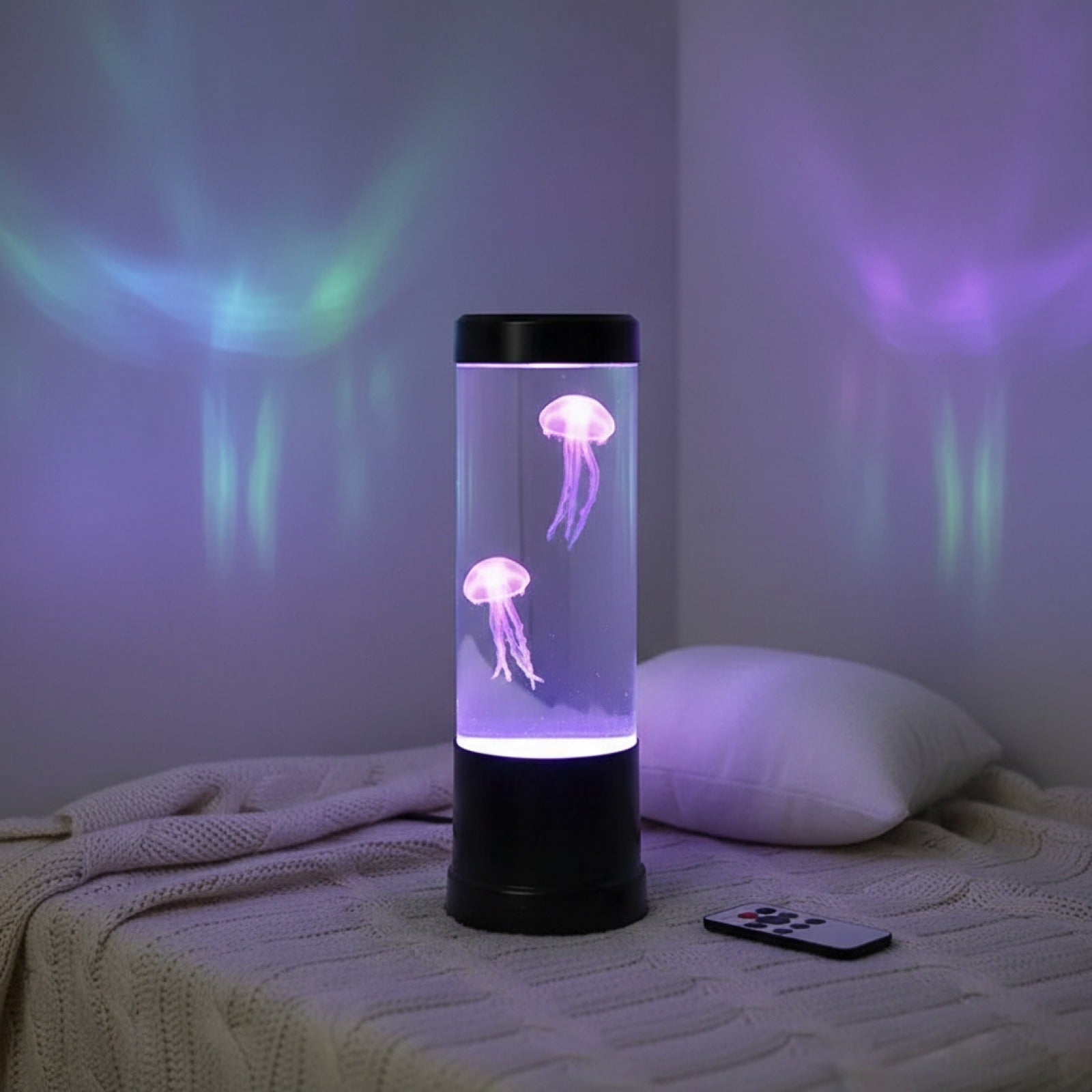 Veilleuse Lampe Méduse LED avec Télécommande - 8 Couleurs Changeantes pour Décoration d'Intérieur