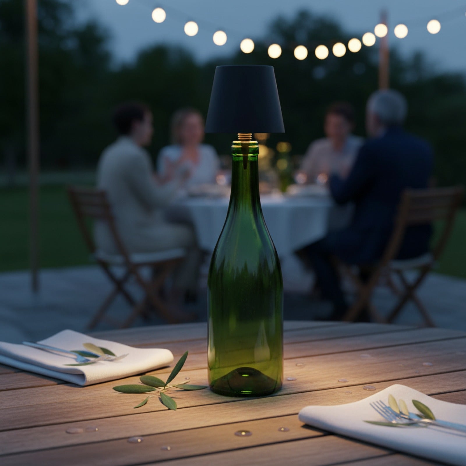 Veilleuse LED sans fil pour bouteille de vin - Contrôle tactile pour restaurants, bars, fêtes en extérieur