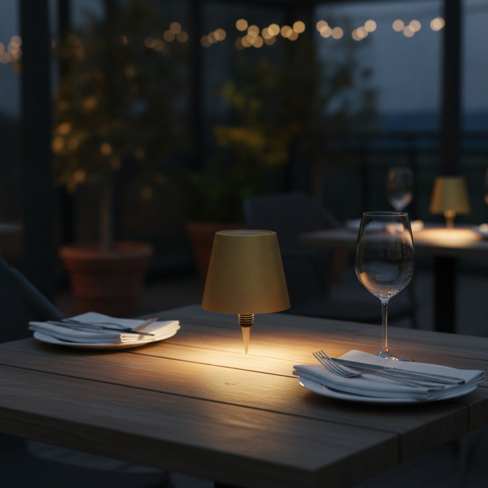 Veilleuse LED Rechargeable AITHEA, Lampe de Table Tactile sans Fil pour Bar, Restaurant, Décoration