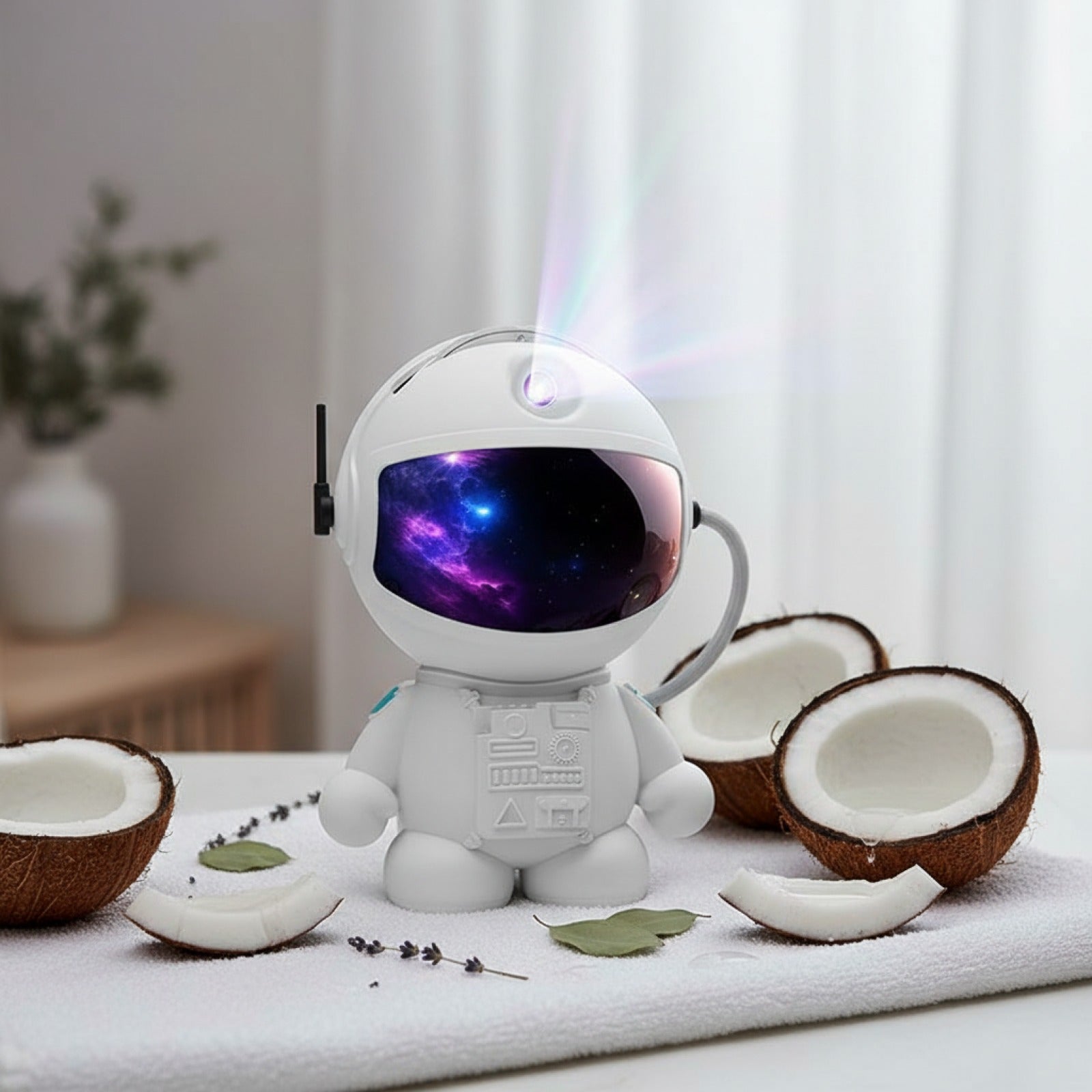 Veilleuse Astronaute Projecteur Ciel Étoilé - 12 Disques d'Images pour Chambre d'Enfant et Décoration Galaxie