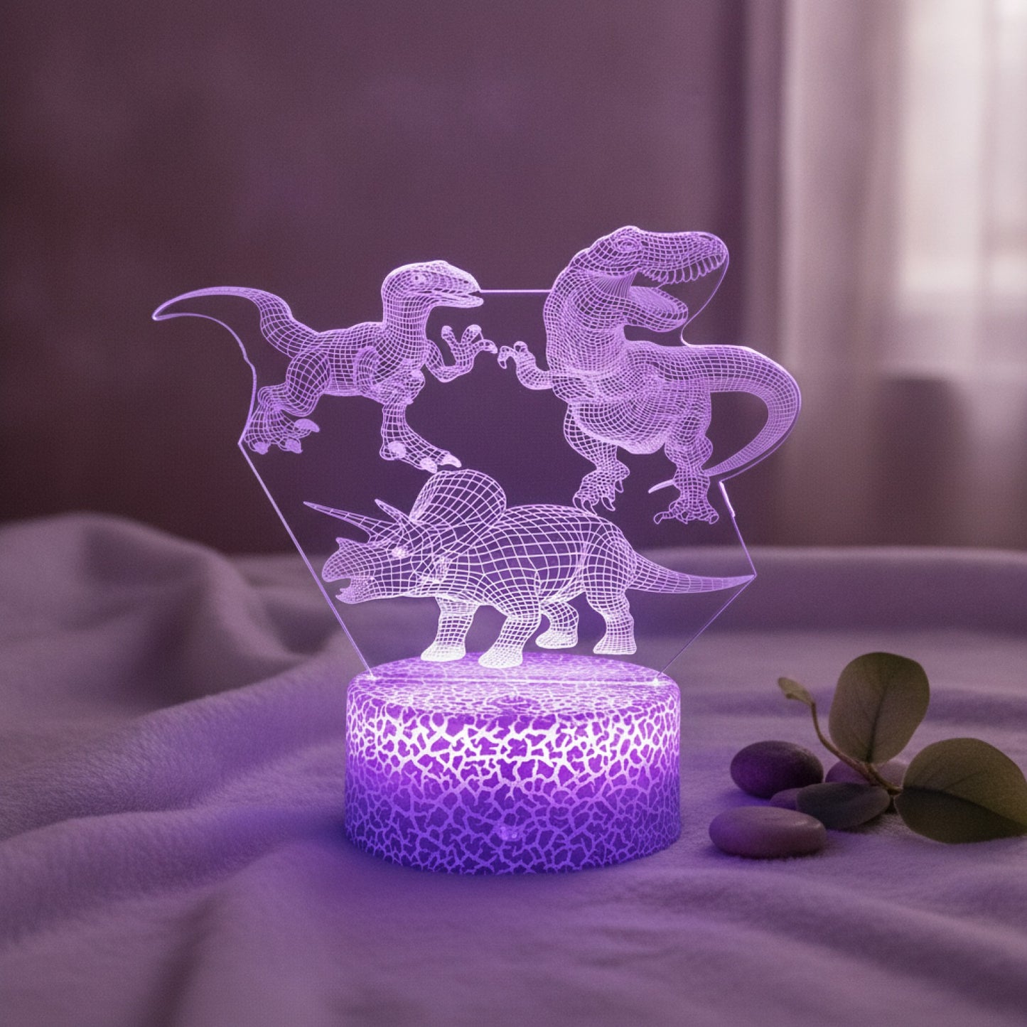 Veilleuse LED 3D Dinosaure Spinosaurus pour chambre enfant, cadeau d'anniversaire
