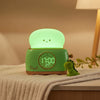 Veilleuse Réveil Enfant Digital LED avec Luminosité Nocturne et Affichage Température - Vert