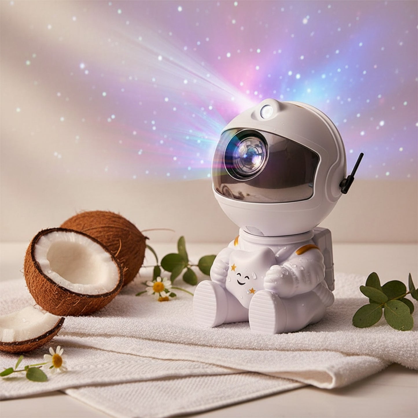 Veilleuse Astronaute Projecteur Galaxie LED pour Chambre d'Enfant - Lampe Étoiles & Nébulleuse avec Télécommande, Idée Cadeau