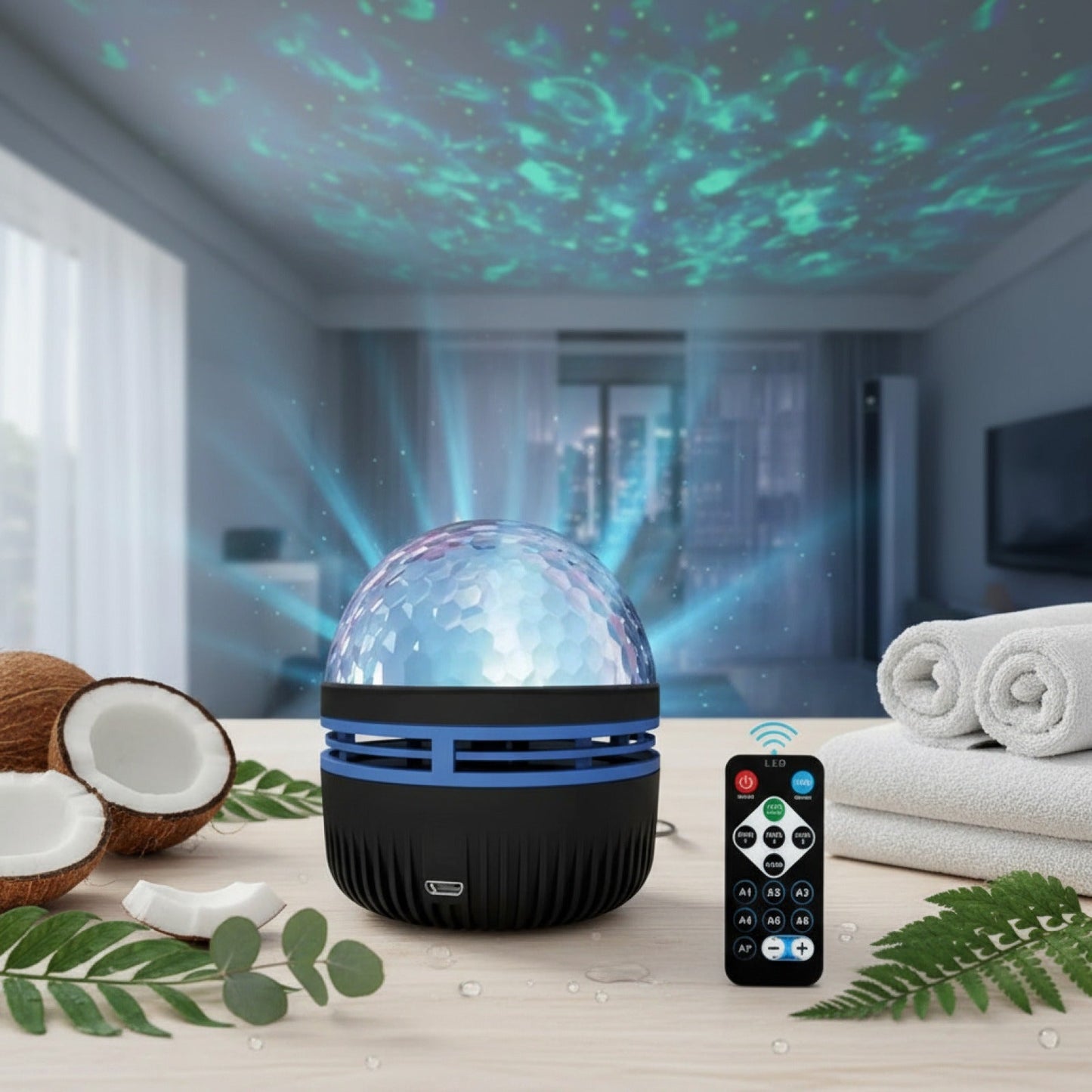 Veilleuse Projecteur Galax - Lumière d'Ambiance Rotative 360°