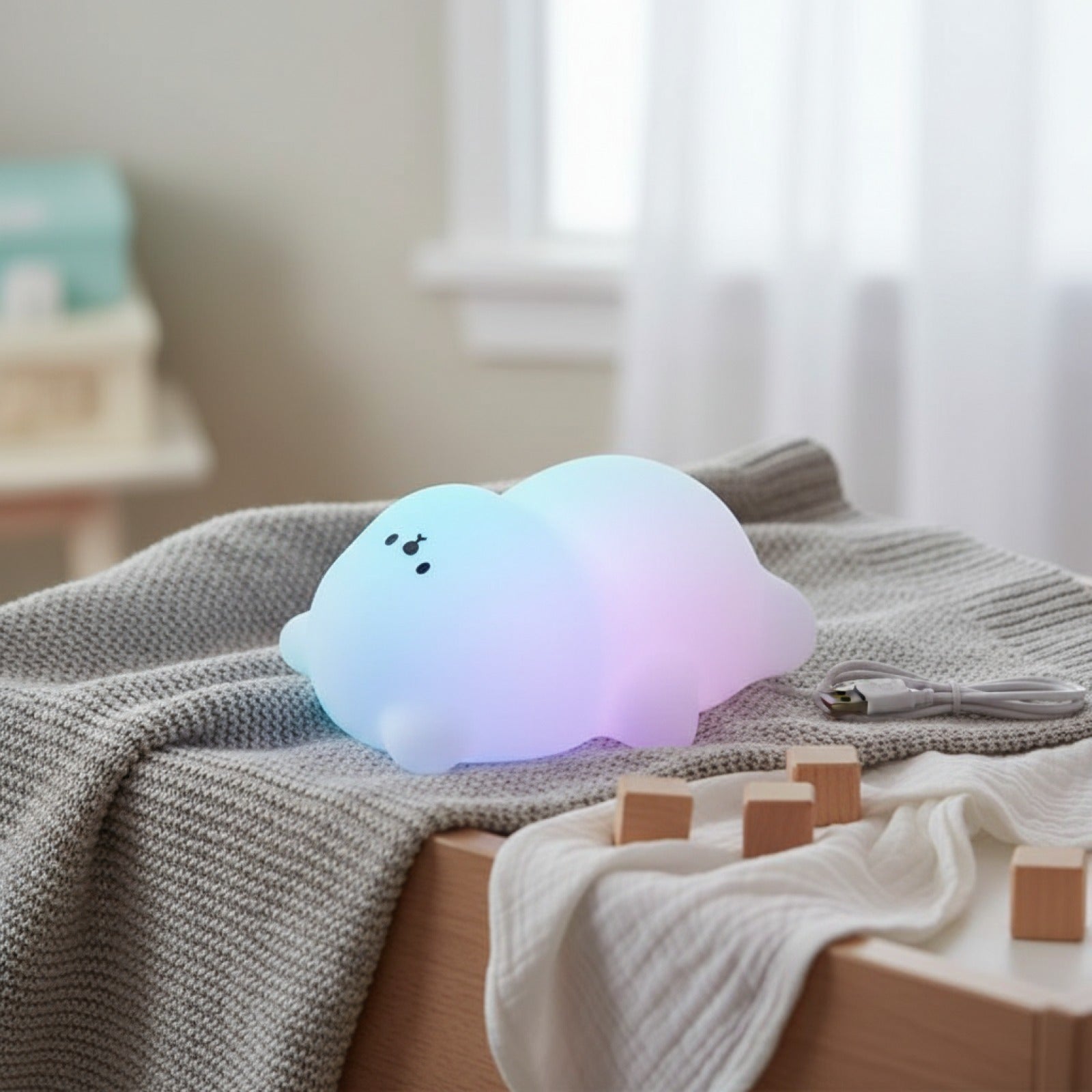 Veilleuse Panda LED Rechargeable USB - Lampe de Chevet Tactile Cadeau Enfant