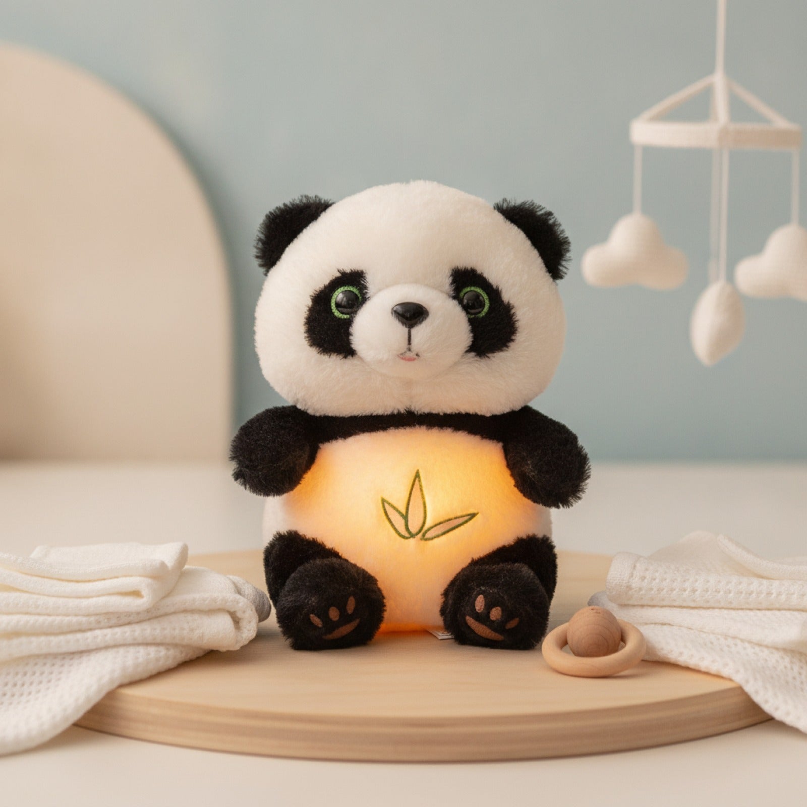 Veilleuse Peluche Panda Bébé : Doudou Musical Douceur et Lumière