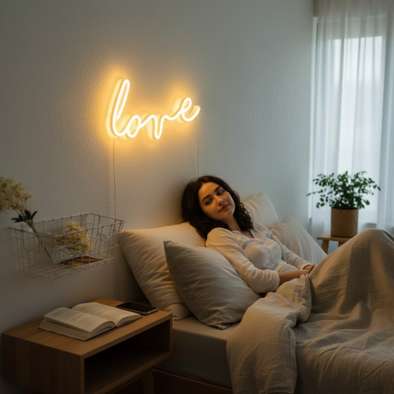Veilleuse Néon LED Note de Musique - Décoration Murale pour Bar, Fête, Chambre - USB/Batterie