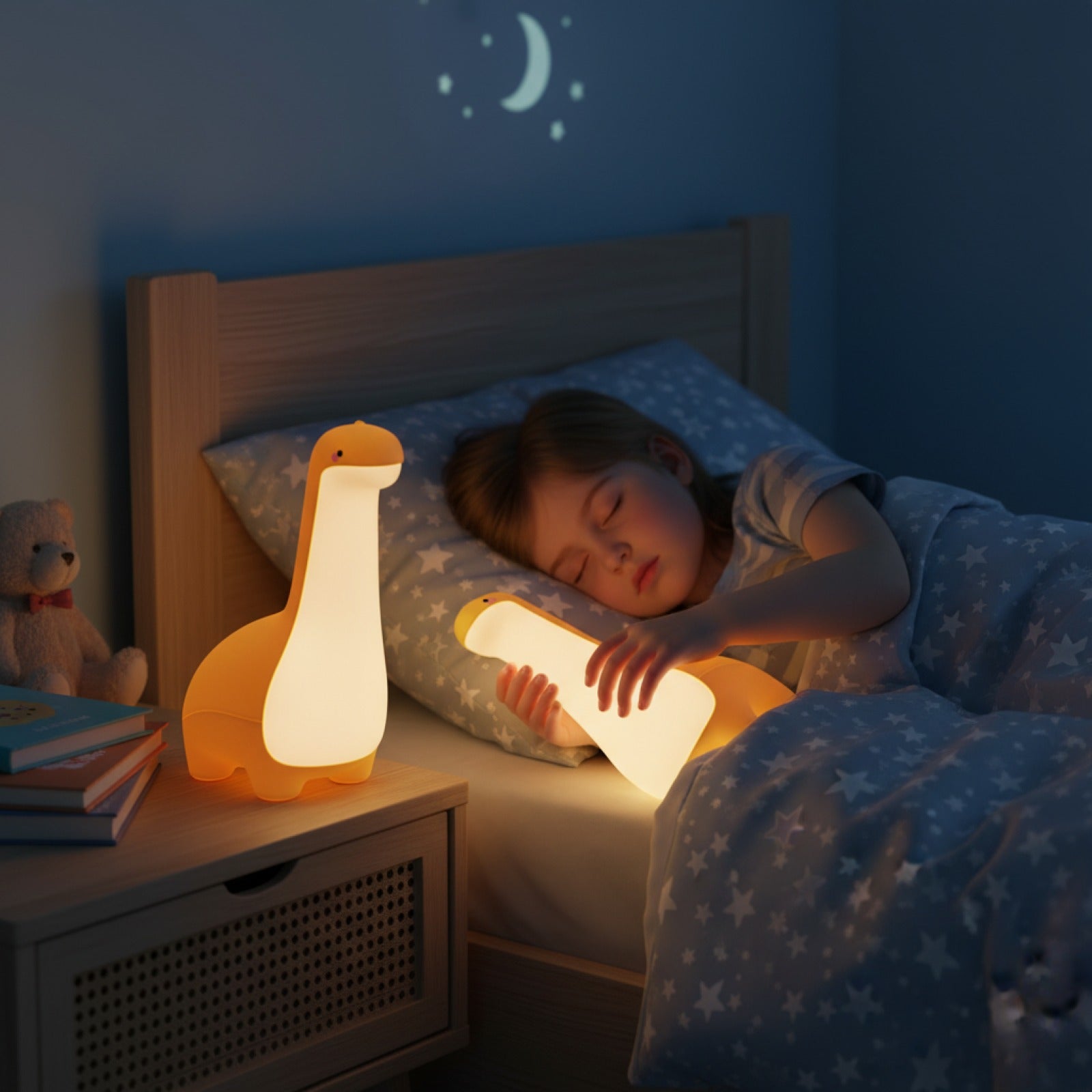 Veilleuse Dinosaure Douce et Nomade pour Enfant