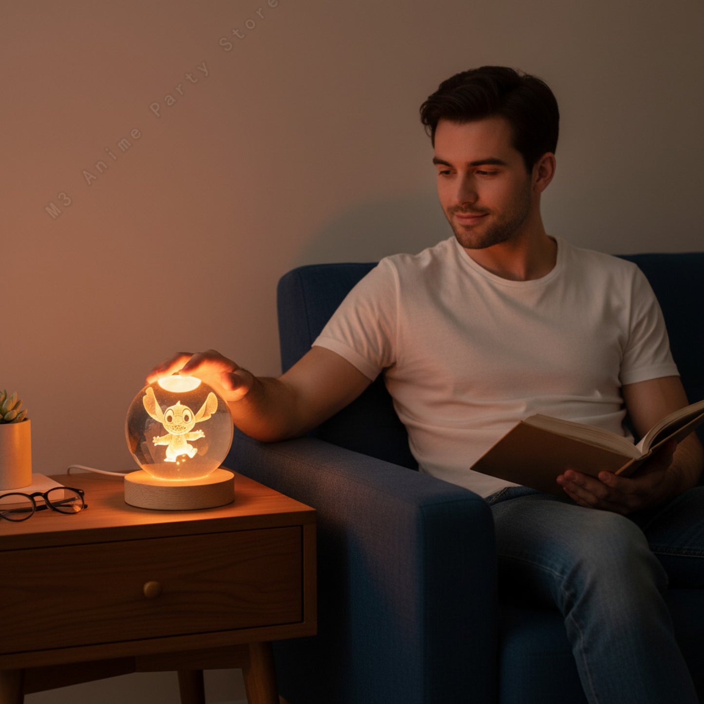 Veilleuse 3D Cristal Lumineux