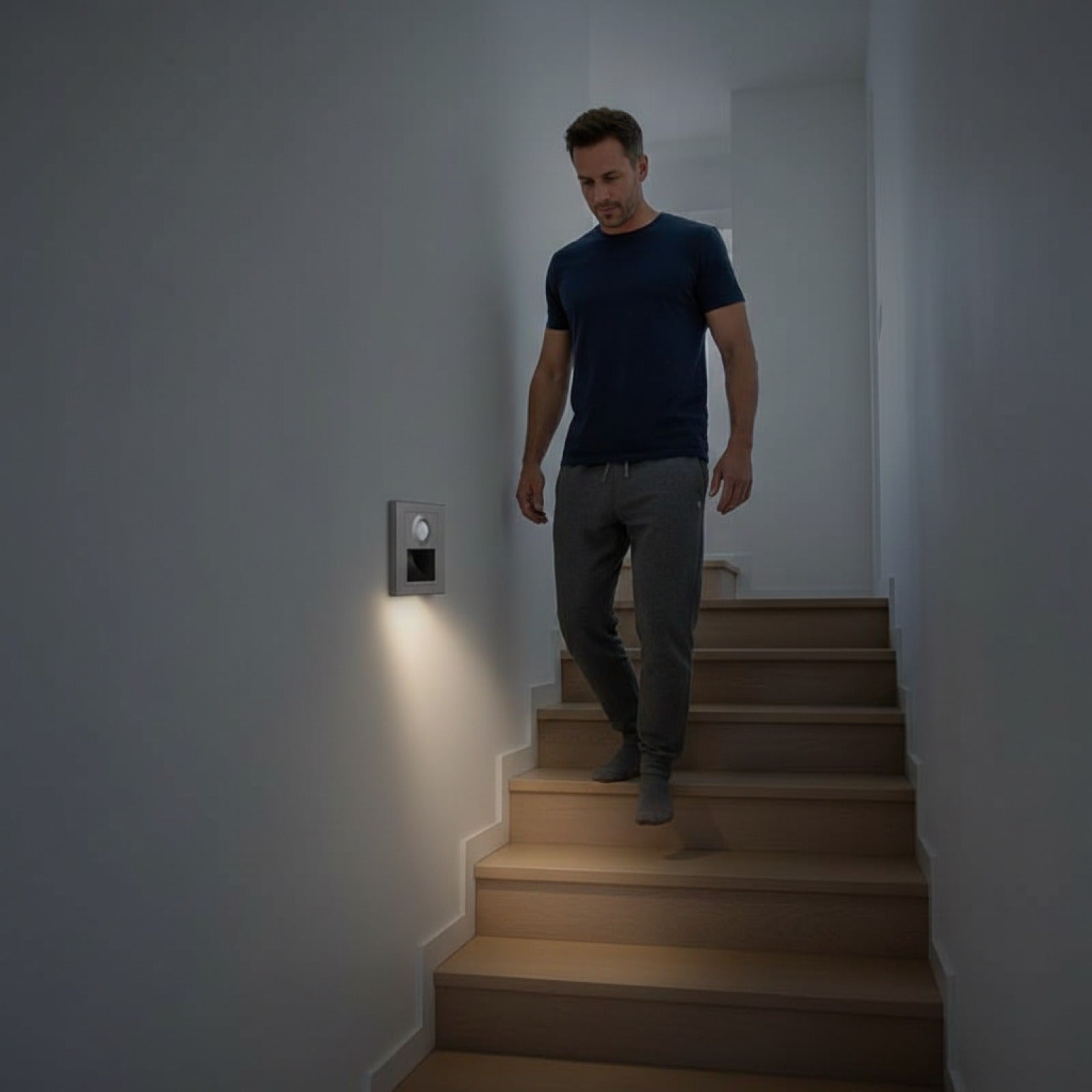 Veilleuse LED Murale avec Détecteur de Mouvement et Luminosité - 110V-240V
