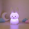 Veilleuse Lapin LED Silicone Tactile RGB - Lampe d'Ambiance Rechargeable pour Chambre d'Enfant
