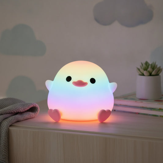 Veilleuse Silicone Animal Rechargeable - Lampe de Chevet Douce pour Chambre Enfant