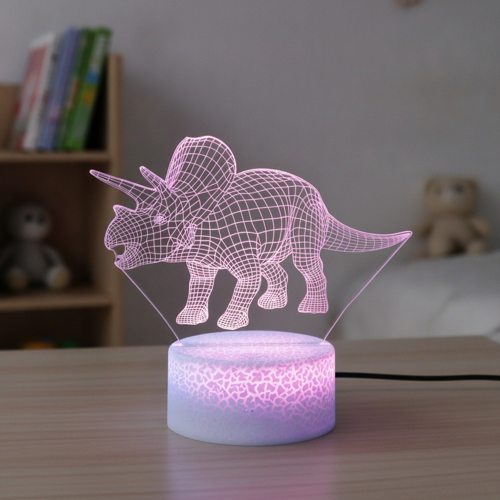 Veilleuse LED 3D Dinosaure Spinosaurus pour Chambre d'enfant - Cadeau Anniversaire