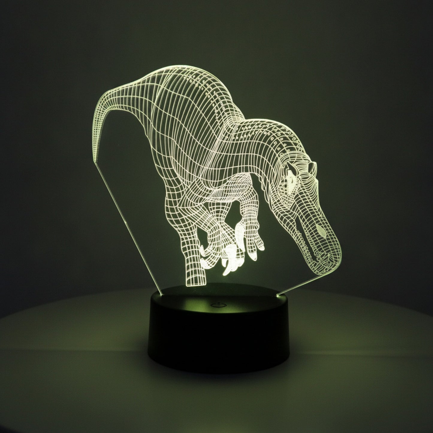 Veilleuse LED 3D Dinosaure Spinosaurus - Lampe de Chevet pour Enfant, Décoration Chambre, Cadeau Anniversaire