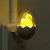 Veilleuse LED Canard Jaune avec Capteur de Lumière - Prise EU 220V